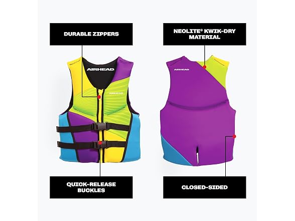 Airhead Gnar Kwik-Dry Neolite Life Jacket Small