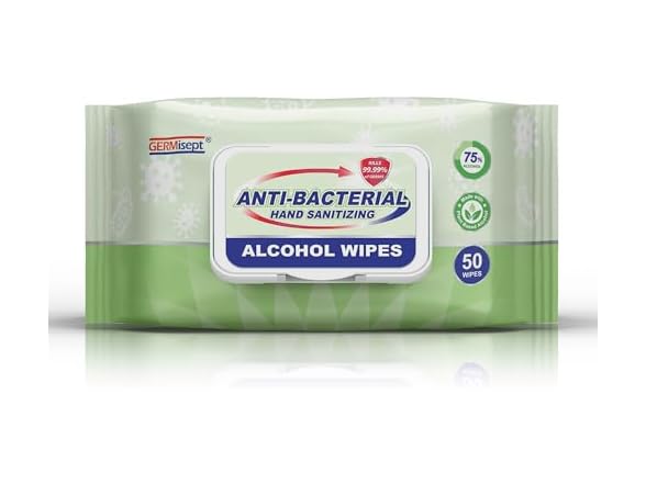 Alcohol Antiseptic Hand Sanitizer Wipes 50ct