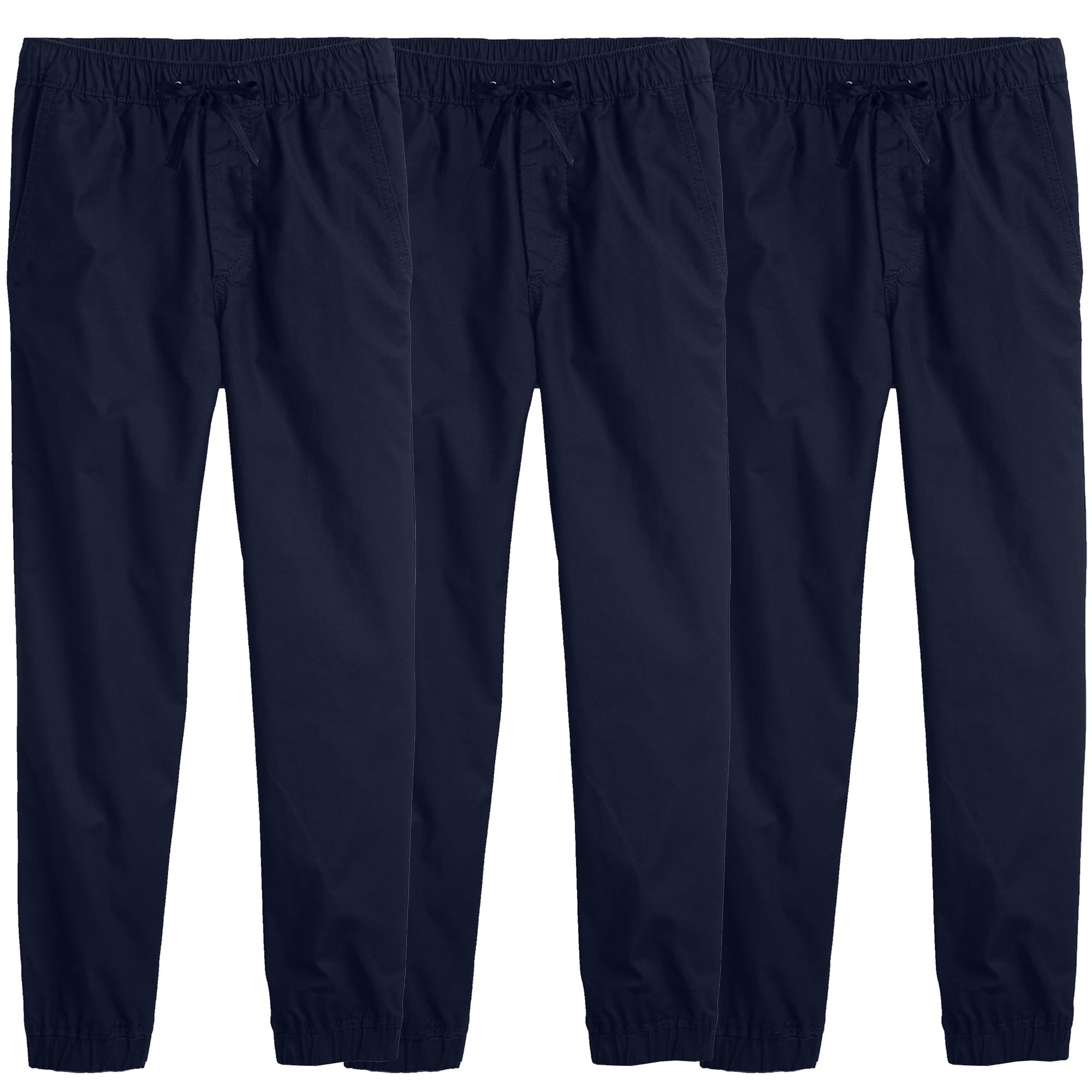 3PK Children's Classic Twill Joggers - Gallery 20