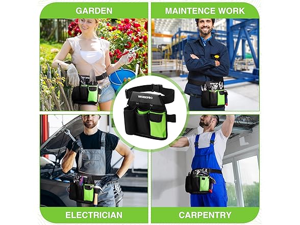 WORKPRO 2-Piece Pruning Shears Black