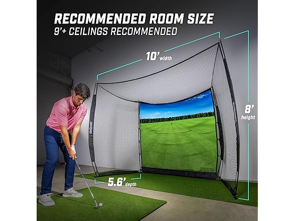 GoSports Range Cage 10 x 8 ft Golf Hitting Net