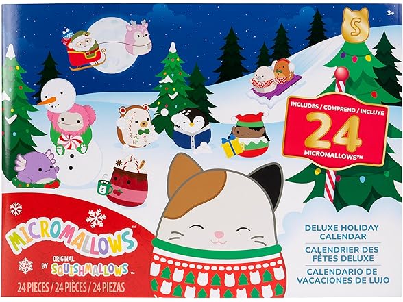 Squishmallows Micromallows Holiday Plush Advent Calendar