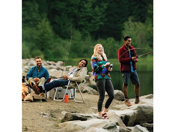 Zebco Slingshot Spinning Rod & Reel Combo, Red