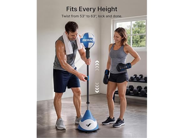 MERACH Adjustable Punching Bag with Stand