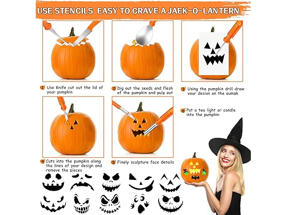 Pumpkin Carving Kit for Halloween