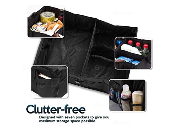 Zone Tech Multipurpose Cargo Trunk Organizer