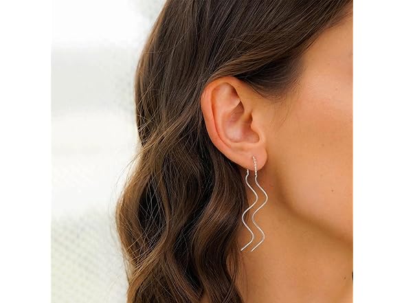Spiral Threader Earrings 2STYLE-4PAIRS