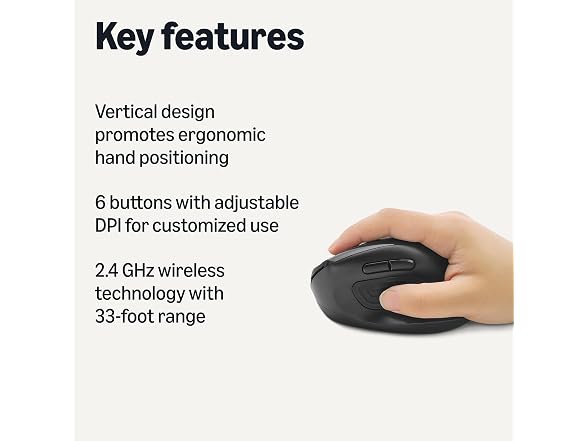 Amazon Basics 6-Button Vertical Wireless Mouse
