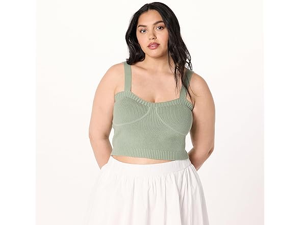 The Drop Womens Zadie Cropped Sweater Tank (S)