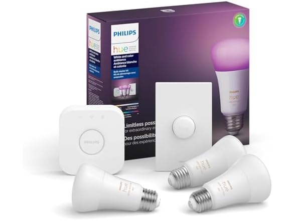 Philips Hue White and Color Ambiance Base Lumen 60W Smart Button