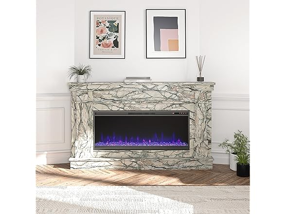 Waverly Mantel w/Electric Fireplace