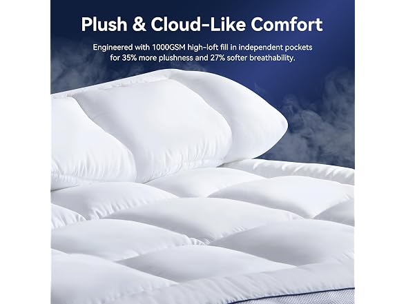 NicePlus Twin 2" Mattress Topper