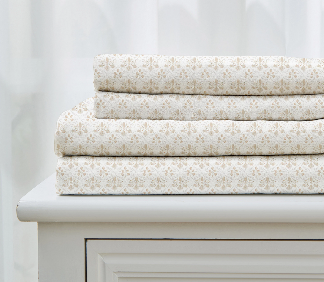 Patina Vie Printed Microfiber Sheet Set - Gallery 13