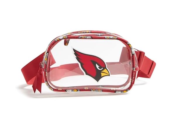 Vera Bradley NFL Cardinals Clear Belt Bag
