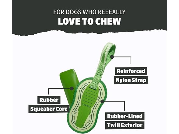 BarkBox Plewsh Gator Tug Dog Toy - Small Dogs