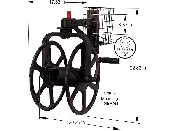 Liberty Garden Single Arm Navigator Hose Reel