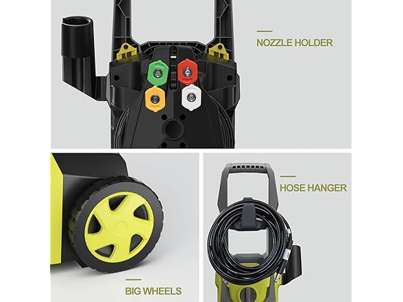 ZHUOLIN High Pressure Washer 4800PSI - Yellow