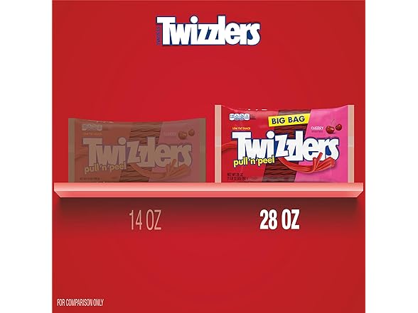 TWIZZLERS PULL 'N' PEEL Cherry Flavored