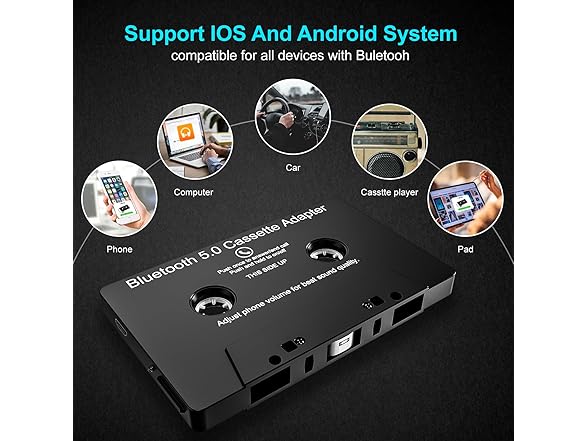 Car Audio Cassette to Aux Adapter
