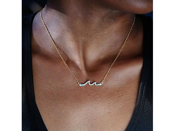 SilverLining Gold Wave Chain