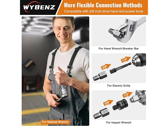 WYBENZ 17Pcs Screw Extractor Set