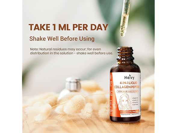 Heivy 4in1 Liquid Collagen Peptides 2 oz