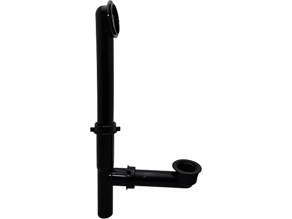 Westbrass 14in Tub Waste Overflow White