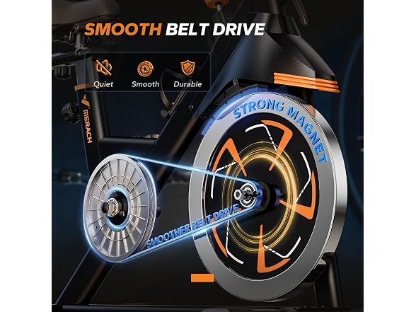 MERACH Orange Magnetic Exercise Bike