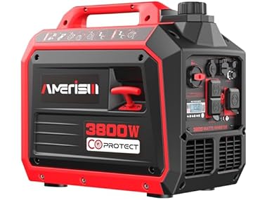 $249.99, Was $459.99, 45% Off! AMERISUN 3800W Portable Inverter Generator dealfomo
