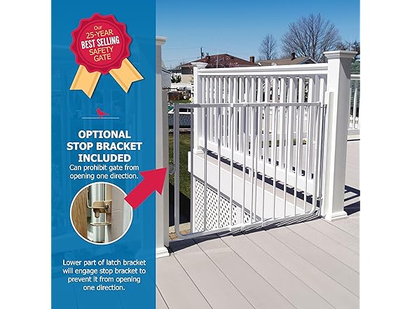 Cardinal Gates Outdoor Gate, White