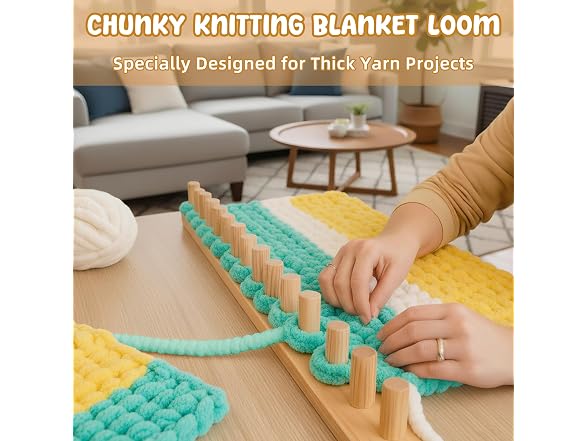 Bafeil 30" Adjustable Chunky Blanket Loom