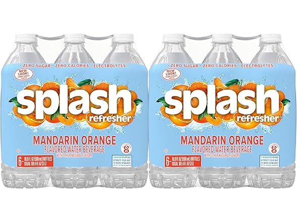 24PK SPLASH REFRESHER Flavored Water, Orange