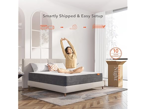 Sweetnight 12 Inch King Pillow Top Mattress - Gallery 7