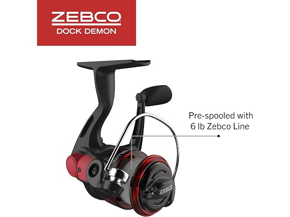 Zebco Dock Demon Spinning Reel and Fishing Rod Combo