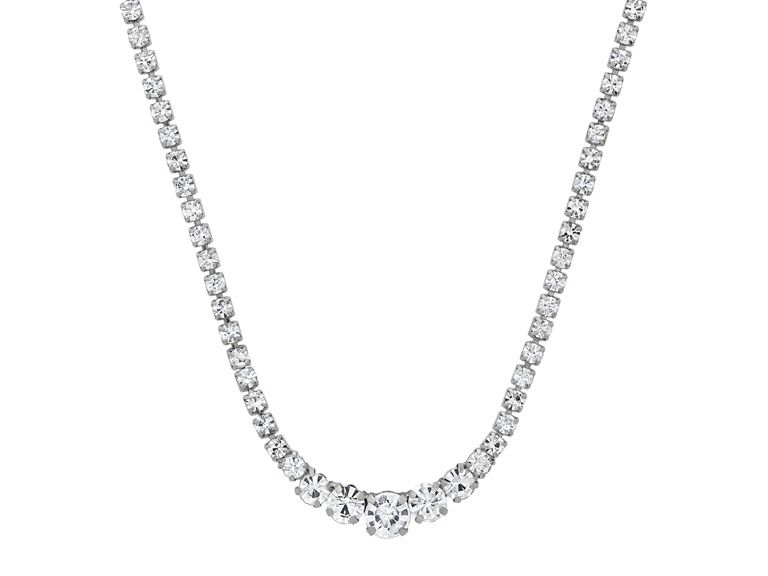 Graduating Tennis Necklace - Silver
