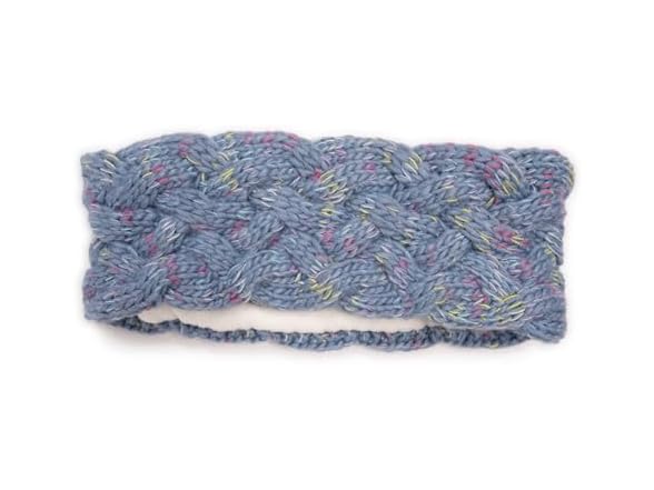MUK LUKS Braided Yarn Headband Blue One Size
