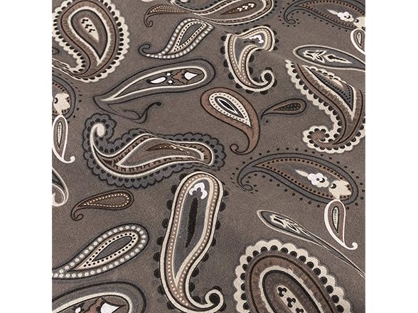 Superior Premium Cotton Flannel Sheets, Grey Paisley