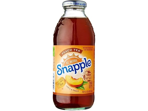 Snapple Peach Tea, 16 fl oz recycled