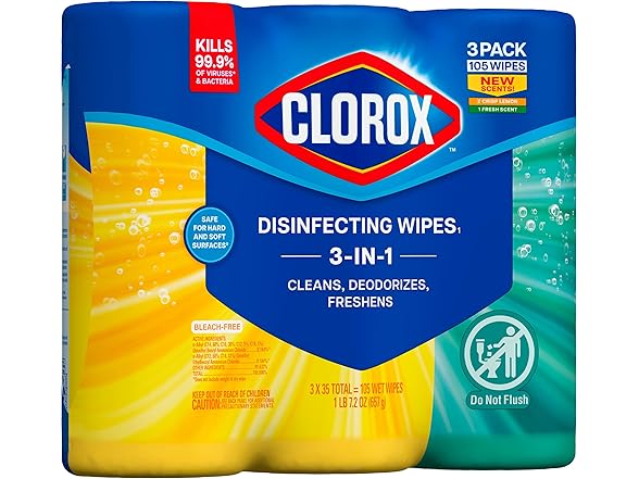 Clorox Clorox Wipes Value Pack, 105ct