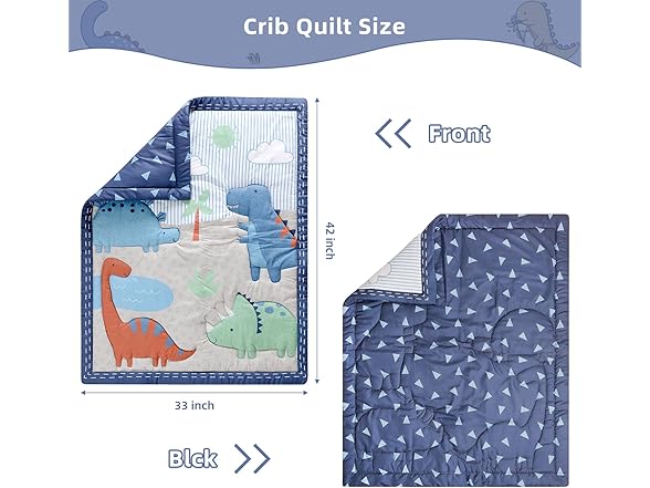 YCDTMY 3 Piece Crib Bedding Set