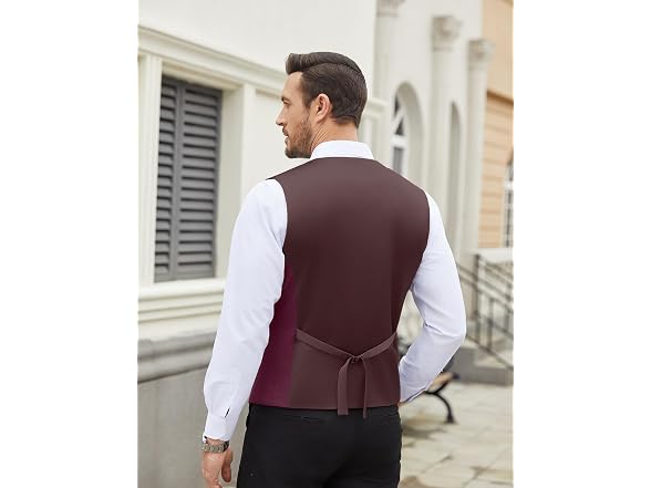 Coofandy Men (XL) Suit Vest Slim Business Vest