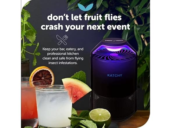 The Original Katchy Indoor Insect Trap - Fan Powered w/ UV Light