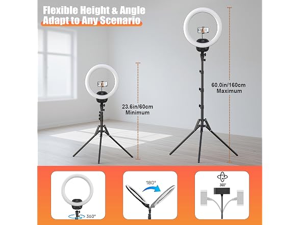 ALTSON 14in Selfie Ring Light w/ Tripod