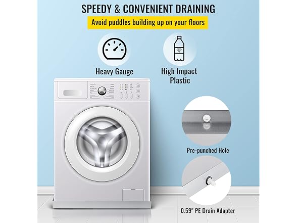 VEVOR 32 x 30 x 2.5 Inch Washing