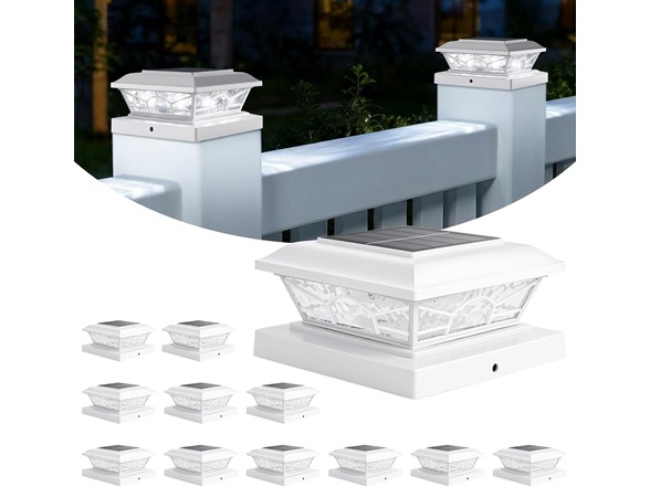 Brightever Solar Post Cap Lights 12 Pack - Gallery 2