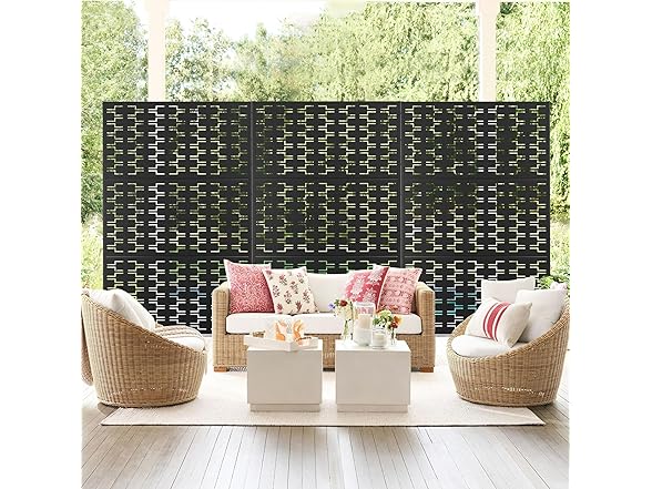 NeuType Decorative Privacy Screen Outdoo