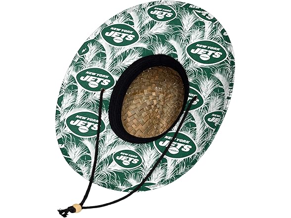 NEW YORK JETS Floral Straw Hat