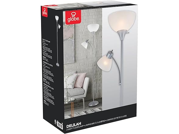 GLOBE Electric 67134 72" Torchiere Floor Lamp