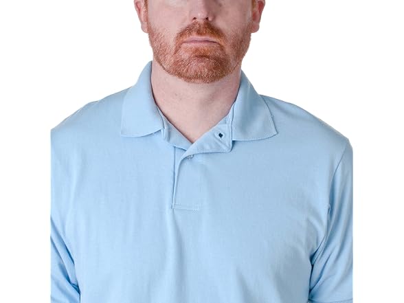 Hanes Men (L) Cotton-Blend EcoSmart Polo Jersey