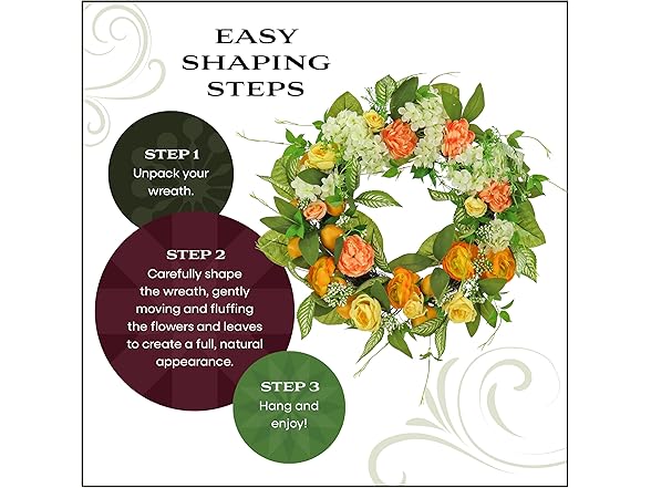 National Tree Company 24" Artificial Wreath with Lemons